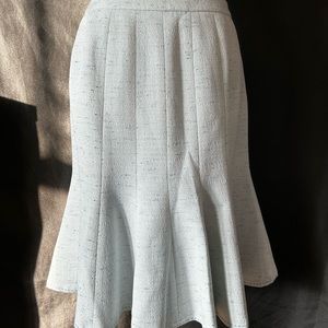 Nipon boutique tweed light blue skirt